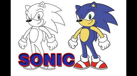 Sonic The Hedgehog Images To Draw - Hedgehog Sonic Draw Drawing Step ...