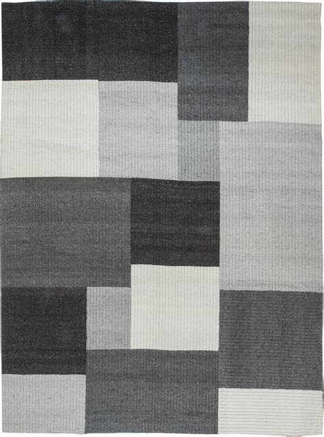 Doris Leslie Blau Collection Modern Geometric Gray, White and Black ...