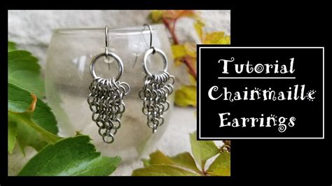 DIY Chainmail Earrings - YouTube