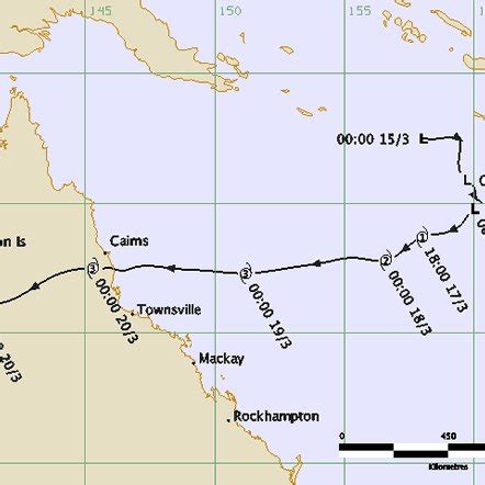 2013/14 Australian cyclone season map. Courtesy of the Bureau of ...