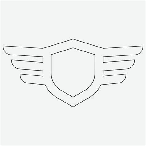 Wings icon in simple style outline 32491901 Vector Art at Vecteezy