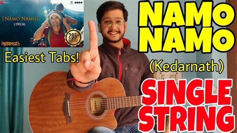 Namo Namo 😍 - SINGLE STRING Guitar Tabs Lesson! | Easiest Guitar ...