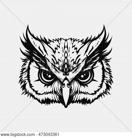 Owl Head Outline