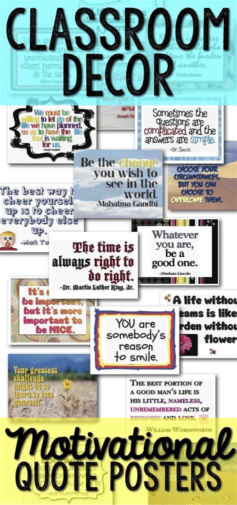 Classroom Decor Signs Posters Quotes {63 B/W & Color} | Classroom ...