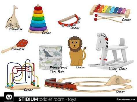 Stibium Toddler Room Toys by wondymoon at TSR » Sims 4 Updates