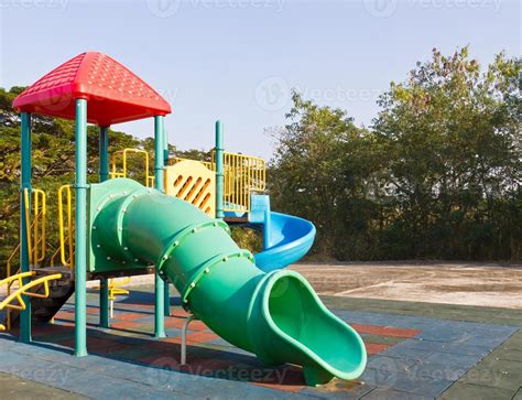 Children playground in park 15137643 Stock Photo at Vecteezy