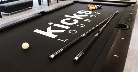 Custom Pool Table Felt With Matching Printed Rail Cloth