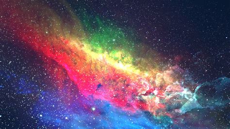 Download Colorful Galaxy with Stars Wallpaper | Wallpapers.com