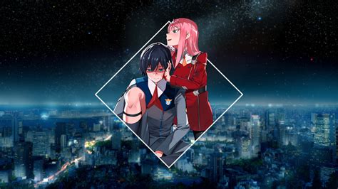 Zero Two (Darling in the FranXX), anime, Hiro (Darling in the FranXX), 4K, Darling in the FranXX ...