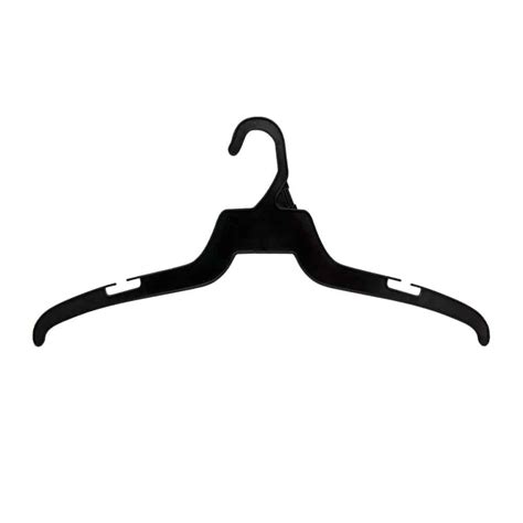 Black Plastic Hangers | 17" Shirt Hanger - 200 per Box