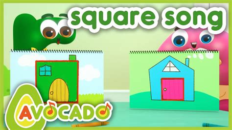 Square Song | abcd song & Dance song for kids & Sing-Along and dance | AVOCADO abc - YouTube