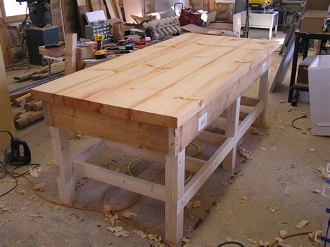 Wooden Shop Bench PDF Plans