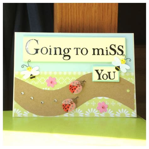 'Going to miss you' card by Bethany Looijenga | Miss you cards, Cards ...