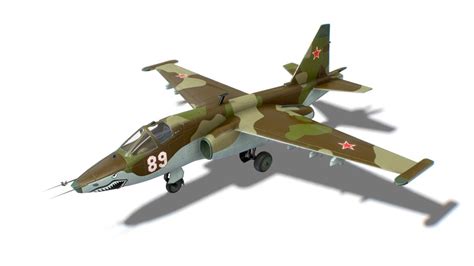 SU-25 Frogfoot Jet Fighter Aircraft - deep3dsea