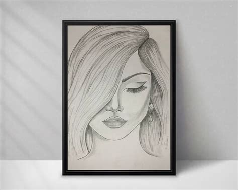 cute girl face Drawing by Nipuna Nawshan | Saatchi Art