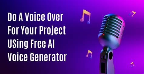 Do A Voice Over For Your Project USing Free AI Voice Generator