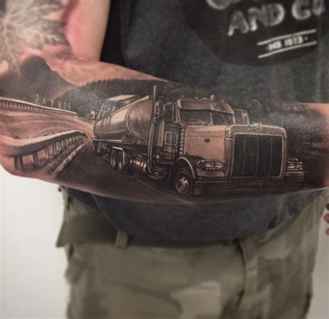 Lifesinked on Twitter | Truck tattoo, Trucker tattoo, Car tattoos