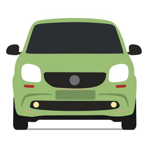 Smart car front view - Transparent PNG & SVG vector file