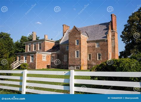 Rear View of Bacon`s Castle with Jacobean Architecture Editorial Stock ...