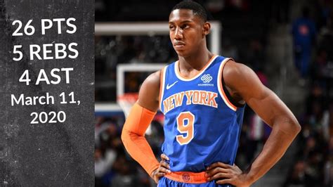 RJ Barrett 26 PTS 5 REBS 4 AST | Knicks vs Hawks | Full Highlights 3/11/2020 - YouTube