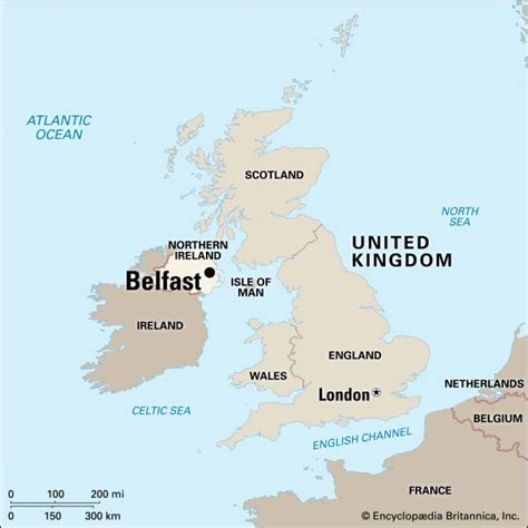 Belfast: location - Students | Britannica Kids | Homework Help