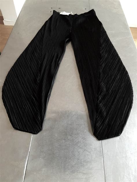 Issey Miyake Pleats Please black trousers. Vintage authentic Issey Miyake geometric stylish ...