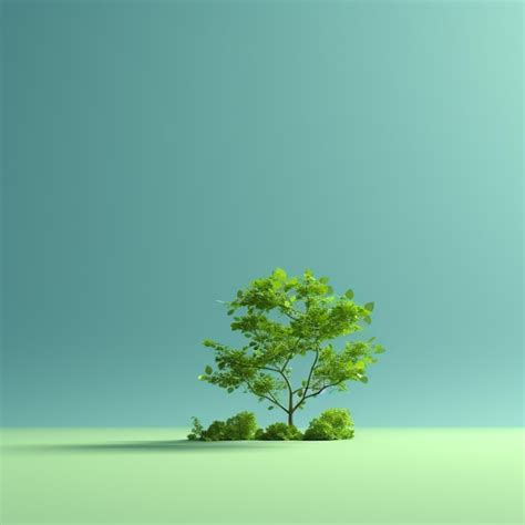 Premium AI Image | green Minimalist wallpaper