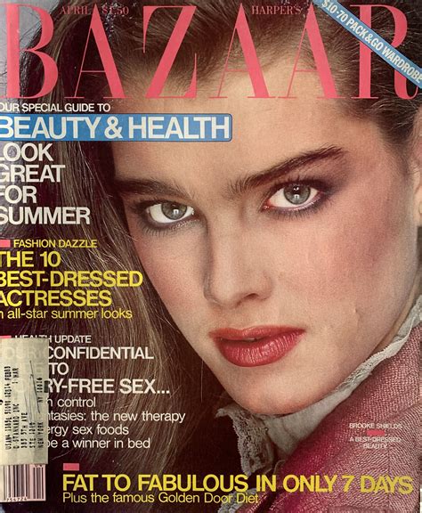 Brooke Shields covers Harpers Bazaar Magazine (United States )April 1980 | Brooke shields ...