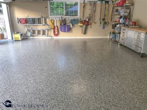 Epoxy Flakes On A Garage Floor