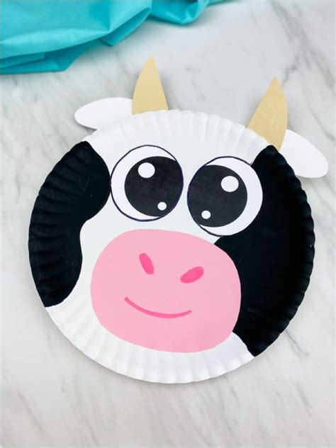 Paper Plate Cow Craft | Animal crafts for kids, Cow craft, Paper plate crafts for kids