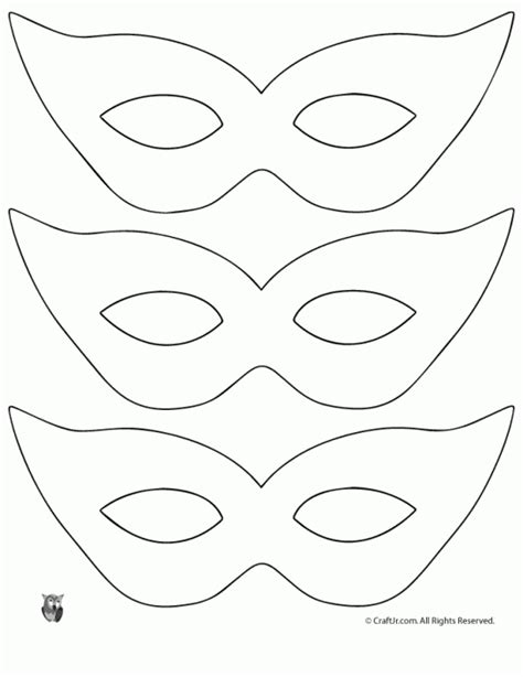 Mardi Gras Mask Craft {and Template} | Woo! Jr. Kids Activities