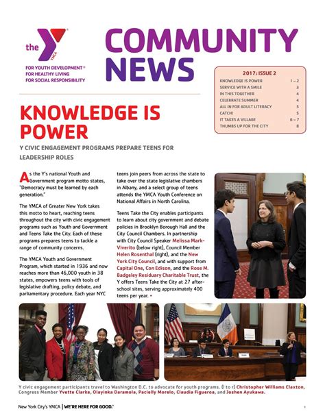 Community News 2017: Issue 2 by New York City's YMCA - Issuu