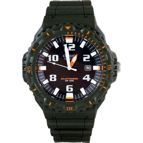 Casio - Casio Mens Classic Diver-Look Solar Powered Analog Watch w/ Bi ...