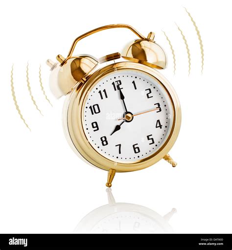 Alarm clock ringing at 8 o'clock morning Stock Photo - Alamy