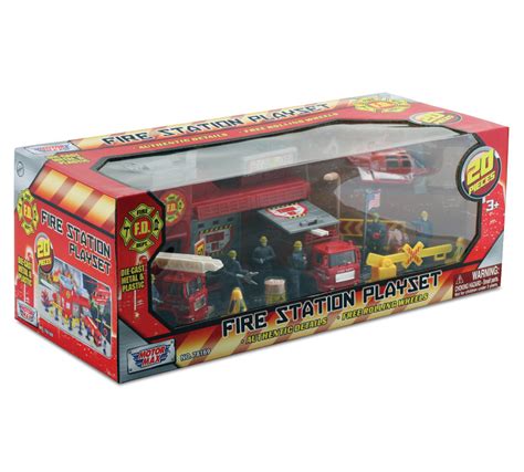 Deluxe Toy Fire Station - 20 Piece Playset | Toy Trucks – MightyToy