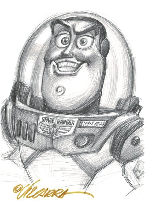 Buzz Lightyear - Toy Story - Original Sketch - Joan - Catawiki