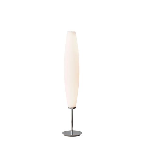 Floor lamp Zenta chrome/opal glass