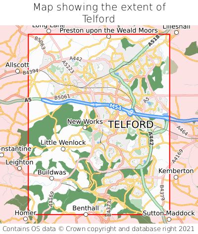 Telford Town Centre Map