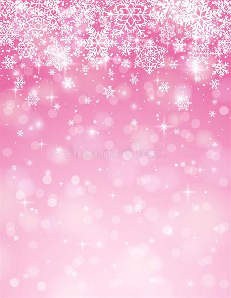 Pink background with snowflakes, vector. Illustration , #Ad, #background, #Pink, #snowflakes, # ...