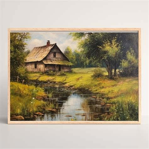 Vintagelandscape Landscape Painting Printable Wall Art, Digital ...