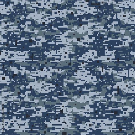 Navy Camo Camouflage Digicam Pattern Military Uniform Fatigues Stock ...