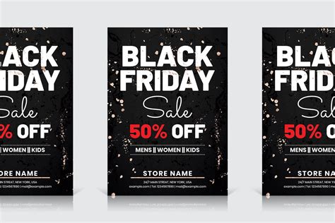 Black Friday Flyer Template Special Offer Sale Mega Sale - Etsy