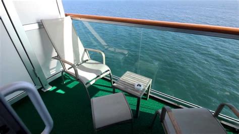 P&O Cruise Ship Azura Balcony Cabin L235 Deck 15 2013 - YouTube