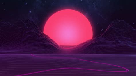 retro-style-synthwave-neon-background | Papel de parede pc, Imagem de fundo de computador, New ...