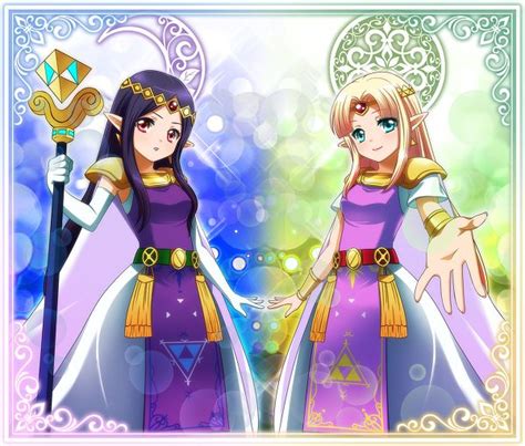 Princess Hilda and Zelda from A Link Between Worlds | Legend of zelda ...