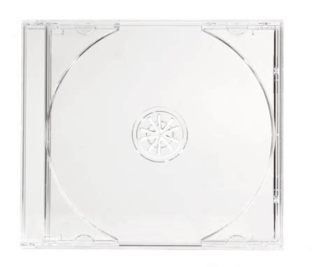 A Clear Plastic Cd Case On A White Background Stock Photo - Download Image Now - iStock