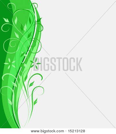 Vector Green Floral Vector & Photo (Free Trial) | Bigstock