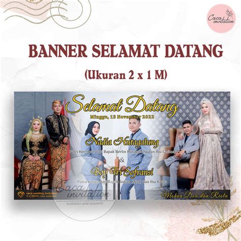 Spanduk Selamat Datang Pernikahan | Lazada Indonesia