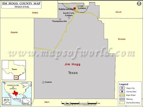 Jim Hogg County Map | Map of Jim Hogg County, Texas