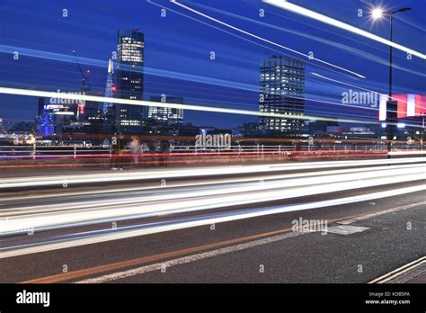 London Skyline at night Stock Photo - Alamy